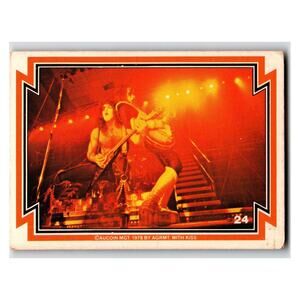 KISS Live Concert 1978 Trading Card Aucoin Mgt #24 Vintage Music